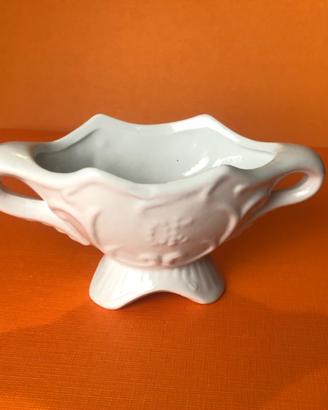 Salsiera in ceramica bianca