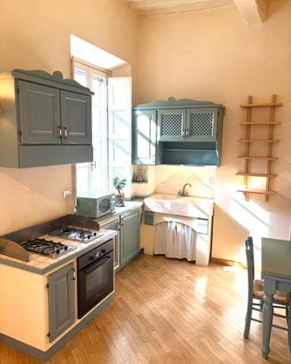 Cucina artigianale stile country chic completa