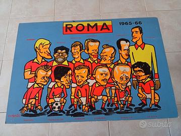 QUADRO CARICATURA ROMA 1965/66 G.C. MANGINI 