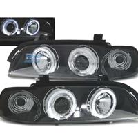 FARI BMW E39 95-00 ANGEL EYES CCFL FONDO NERO