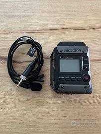 Zoom F1-LP Field Recorder + Microfono Lavalier