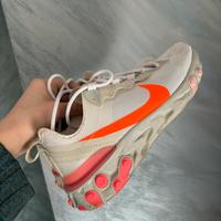 Nike react arancioni e bianche