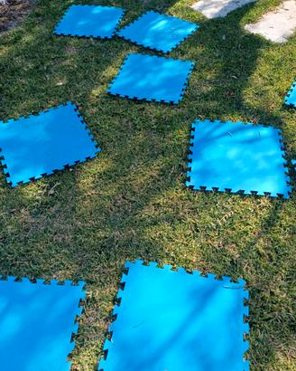 Mattonelle puzzle EVA Bestway 14 pezzi – azzurro