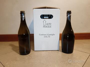 42 bottiglie da 75cl tappo corona o fungo 