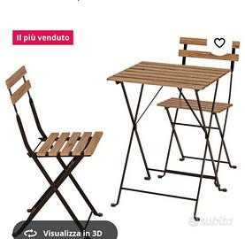 set tavoli da 2 e 4 posti 
