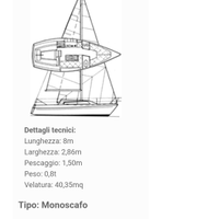 Barca a vela cabinato