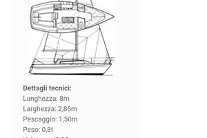 Barca a vela cabinato
