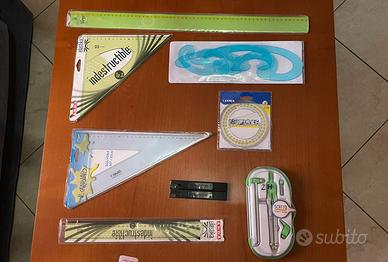 Set completo squadre e compasso