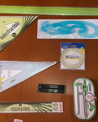 Set completo squadre e compasso