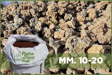 Lapillo Vulcanico Marrone mm. 10-20/20-40 (10 Mq.)