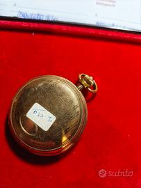 orologio da tasca laminato oro funzionante 