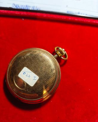 orologio da tasca laminato oro funzionante 