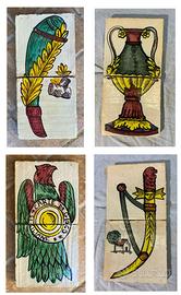 Mattonella riggiola carte da gioco asso spade oro