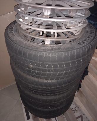 4 gomme invernali su disco Lancia Ypsilon 2015/20