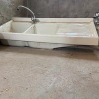 Lavabo ceramica doppia vasca