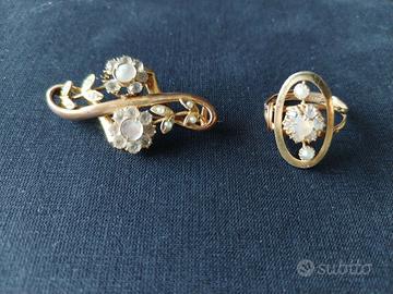 Parure antica oro basso 1900 Edwardian . 