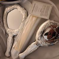 Set Toeletta Vintage in Argento 925 - Specchio, Sp