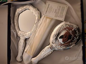 Set Toeletta Vintage in Argento 925 - Specchio, Sp