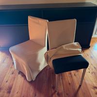 Sedie con seduta in stoffa