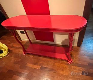 Consolle legno stile liberty