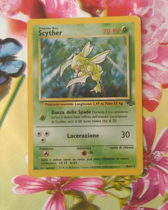 Carta Pokemon Scyther Holo Set Jungle 2000