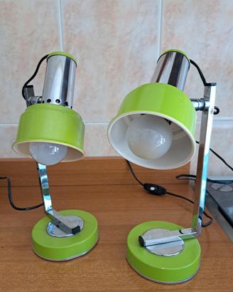 Coppia di abat jour vintage anni sessanta