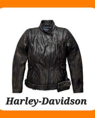 GIACCA PELLE DONNA H-D BRAVA 2in1