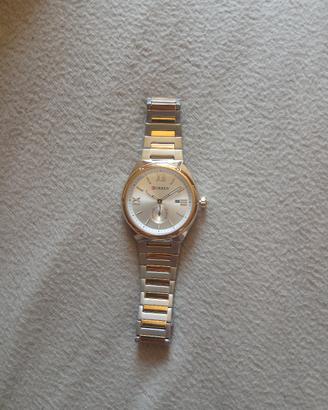 Orologio da polso elegante in acciaio bicolore oro