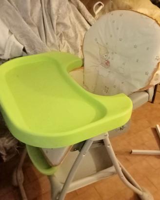 Seggiolone più seggiolino da tavolo