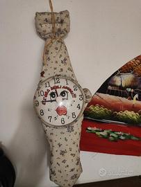 orologio da parete in tessuto vintage
