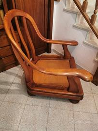poltrone in rovere massello