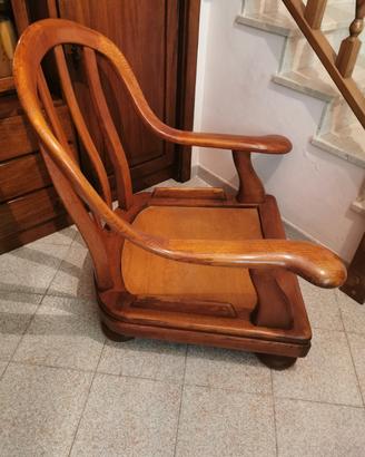 poltrone in rovere massello