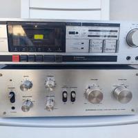 amplificatore Pioneer sa-5300 e lettore cassette