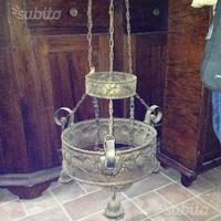 Lampada in ferro battuto