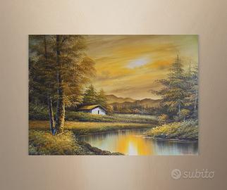 Dipinto olio su tela 50x70 cm – Paesaggio BENSON