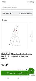 scala alluminio 6 pioli