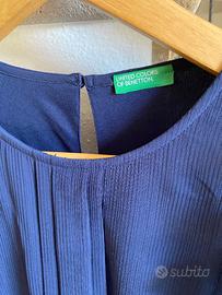 Abito blu Benetton da bambina
