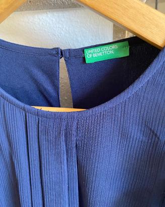 Abito blu Benetton da bambina