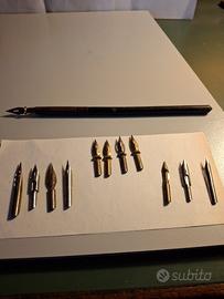 cannetta legno anni 50 con pennino