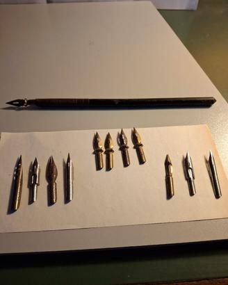 cannetta legno anni 50 con pennino