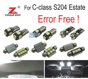 KIT 19 LAMPADE LED INTERNE MERCEDES CLASSE C S204 