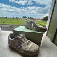 off-white low vulcanized canvas/suede