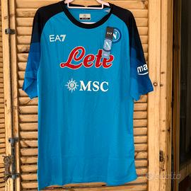 Maglia Napoli EA7 3XL con cartellino e certilogo