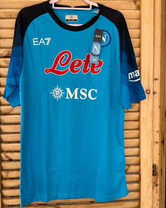 Maglia Napoli EA7 3XL con cartellino e certilogo