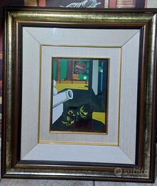 Quadro La Conquista del filosofo copia De Chirico