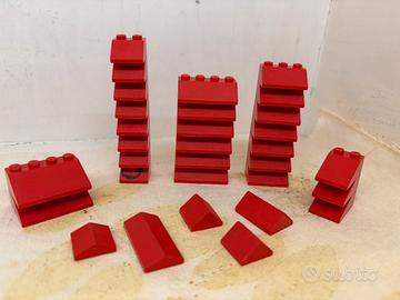 Lego - tegole rosse di varie dimensioni