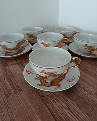 Servizio da tè in porcellana Varitex. Dodici pezzi