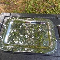 Vassoio inox 2 manici cm 38 x 27 marca Futura snc