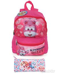 SET SCUOLA ZAINO + ASTUCCIO BAMBINA *SUPERWINGS