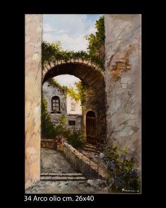 Olio su Tela  "Arco" - Maestro Sergio Gianesini